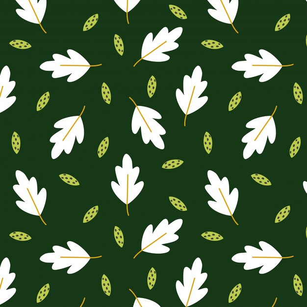 Leaves seamless pattern off autumn