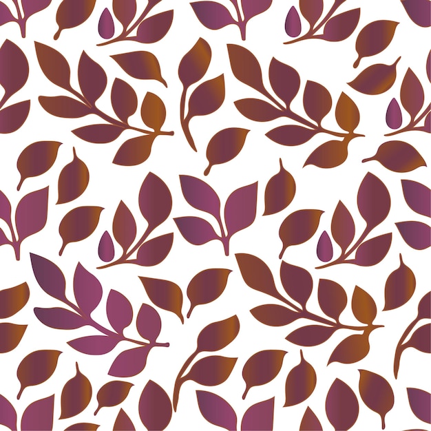 leaves vector seamless pattern for wallpapers textiles papers fabrics web pages card Printing