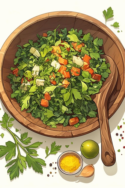 Lebanese Tabouleh and Parsley Salad