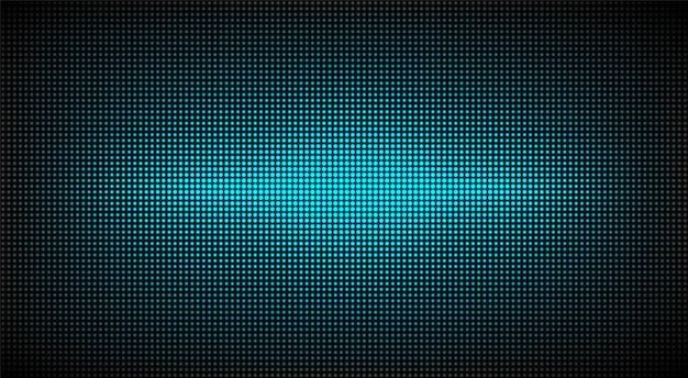 Led screen texture. Lcd monitor. Analog digital TV display. Turquoise television videowall. Electronic diode effect. Projector grid template.