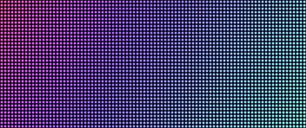 Led screen texture. Pixel TV background. Lcd digital monitor. Vector illustration.