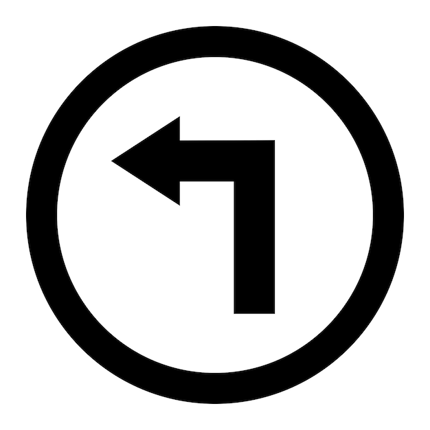 Left way Vector Icon Design Illustration