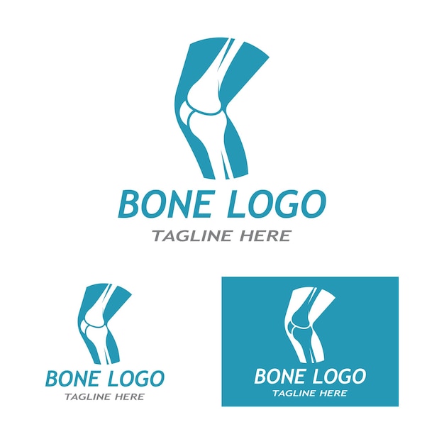 Leg bones logos and symbols vector