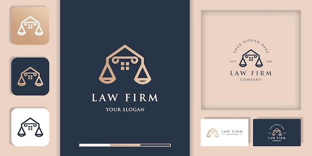 Legal consulting house logo, modern vintage logo