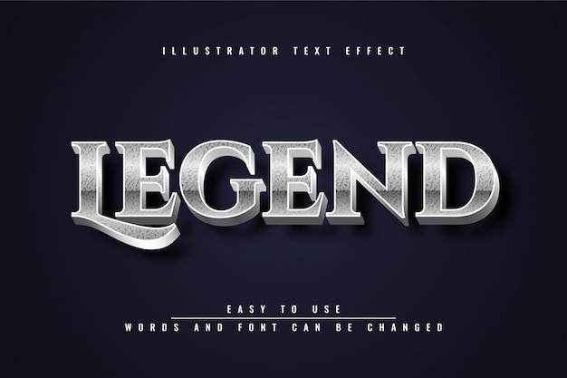 Legen text effect