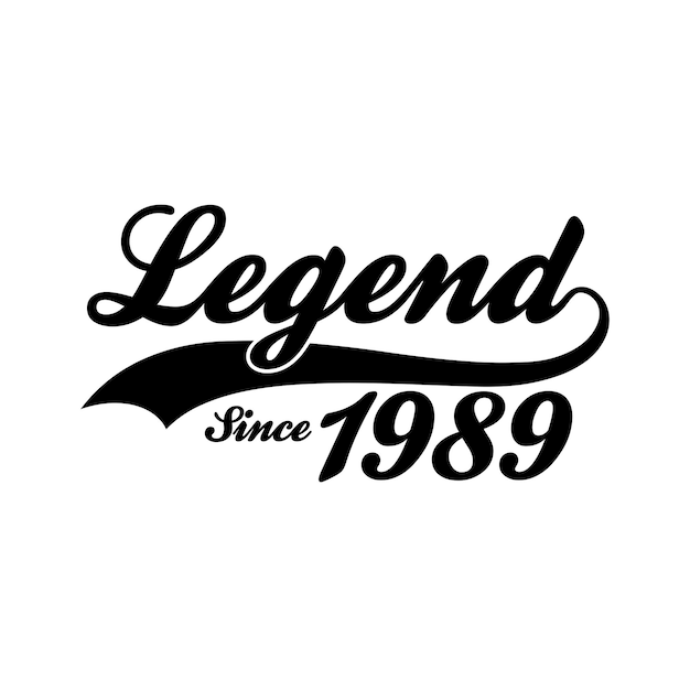 Legend Since 1989 T shirt Design Vector Retro vintage design