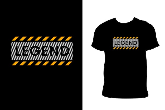 legend typeface t shirt design template