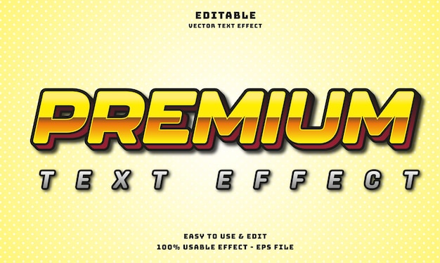 legendary editable text effect modern style