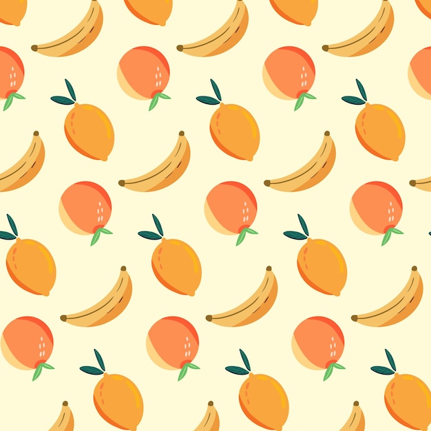 lemon banana orange pattern