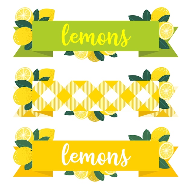 LEMON BANNER SET