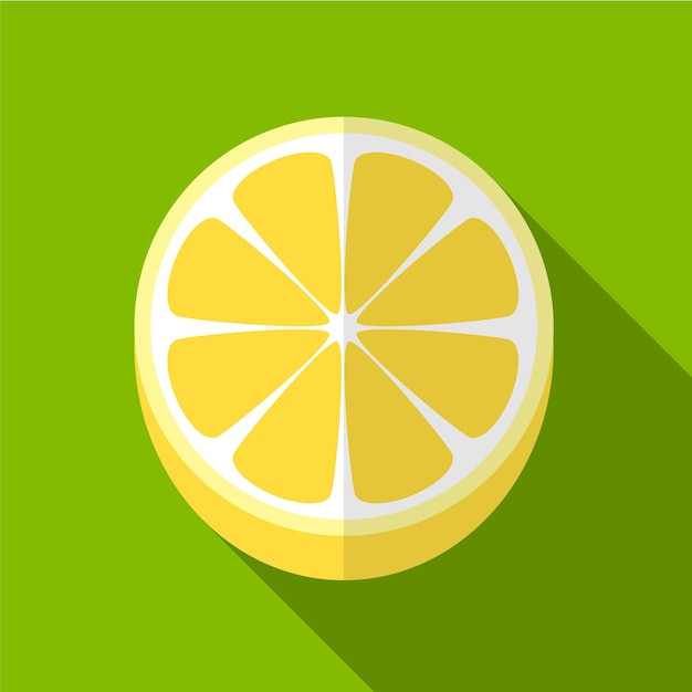 Vector lemon flat icon illustration isolated vector sign symbol