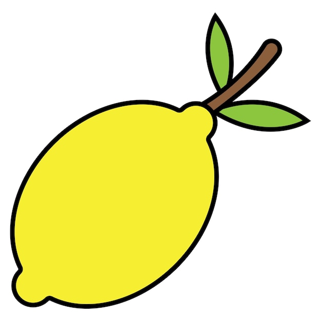 Lemon icon vector