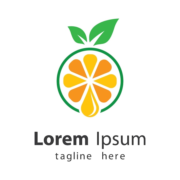 Lemon logo images illustration