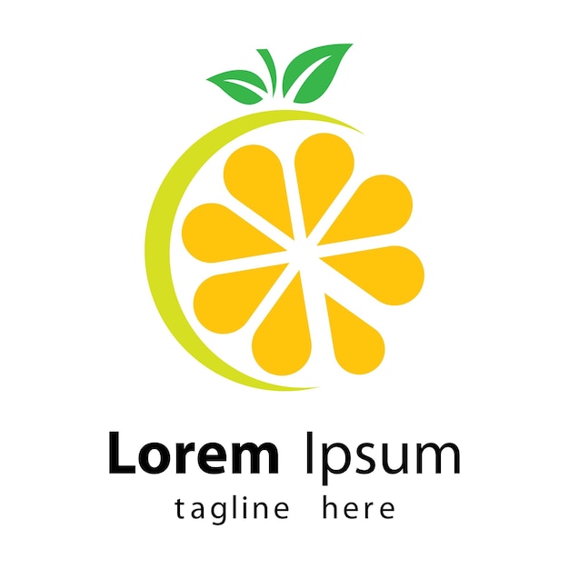 Lemon logo images illustration