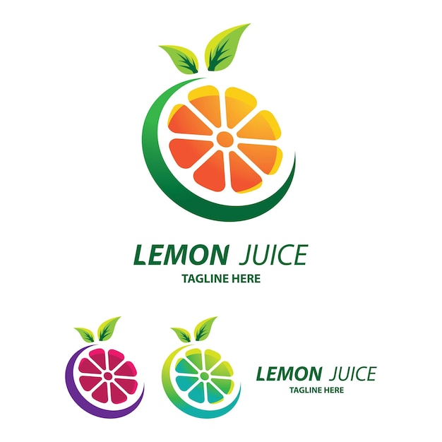 Lemon logo images illustration