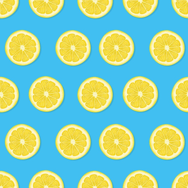 Lemon pattern for bright and juicy mood Sunny and summer picture