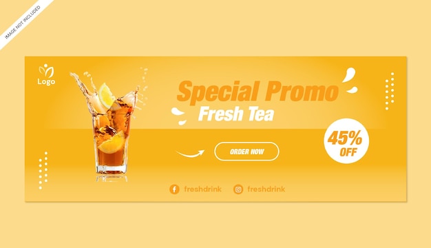 Lemon tea banner store template