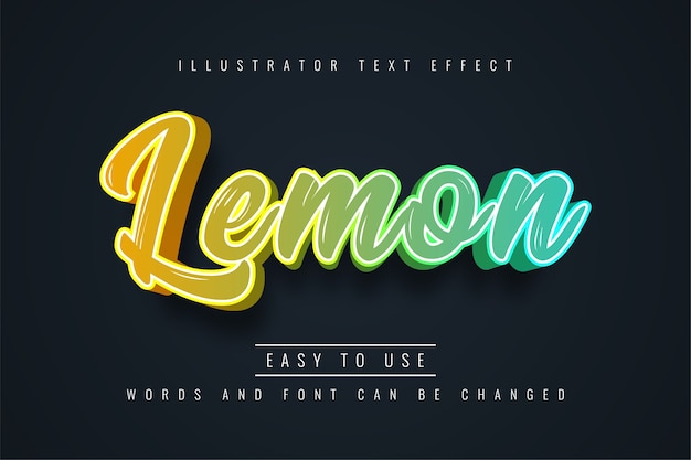 Lemon text effect