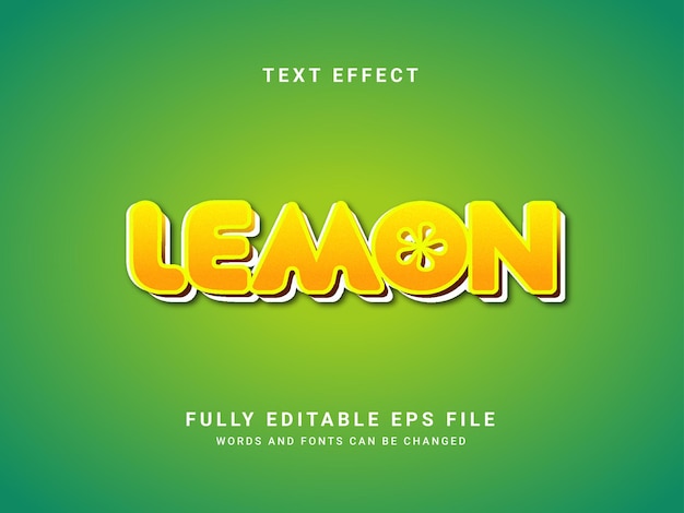 Lemon Text Effect