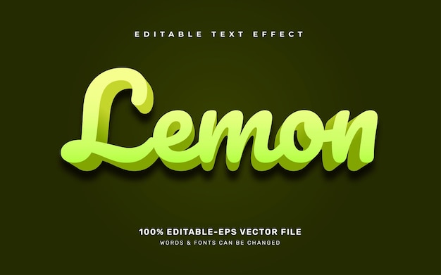 Lemon text effect