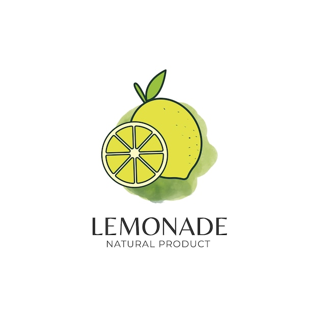 lemonade logo design template