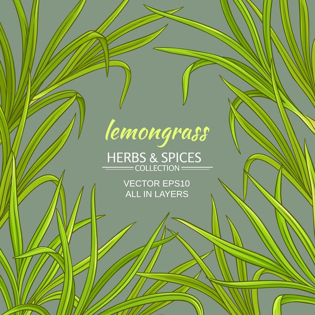 Lemongrass vector frame