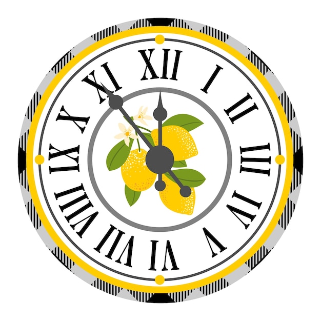 LEMONS WALL CLOCK