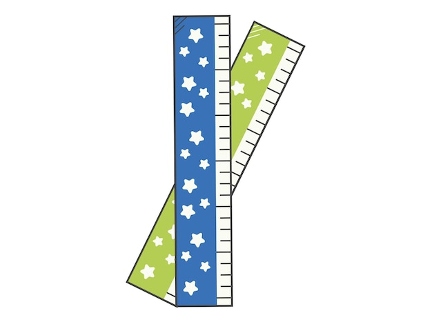 Length Ruler Element Illustration