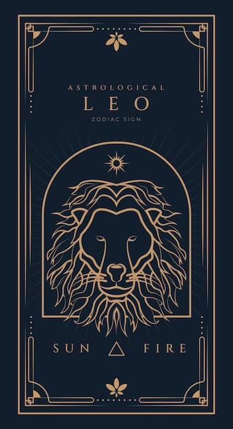 Leo Signs Symbol Zodiac Illustration