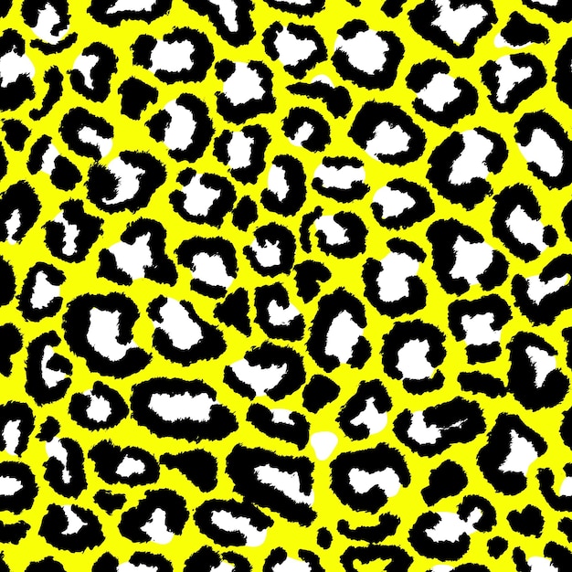 Leopard imitation seamless pattern vector illustration