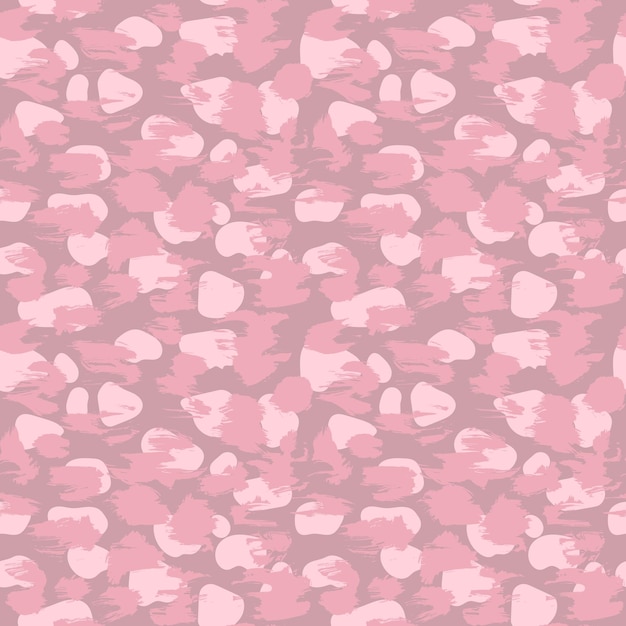 Leopard imitation seamless pink pattern vector illustration