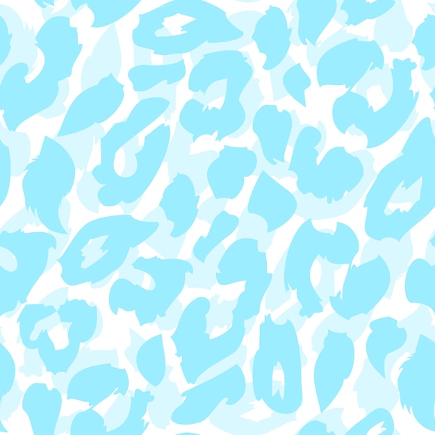 Leopard print pattern. Repeating seamless vector animal background