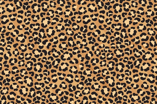 Leopard print seamless pattern. Cheetah skin. Animal print.