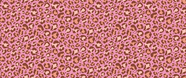 Leopard seamless pattern for fashion Hand drawn skin animal leather texture