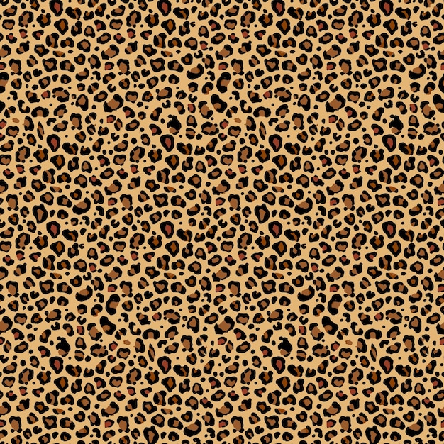 Vector leopard skin seamless pattern