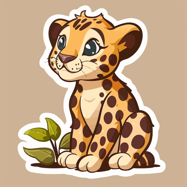 leopard vector cute