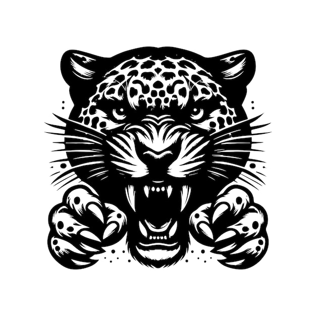 leopard vector illustration design