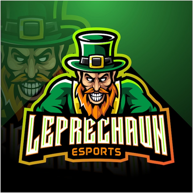 Leprechaun esport mascot logo