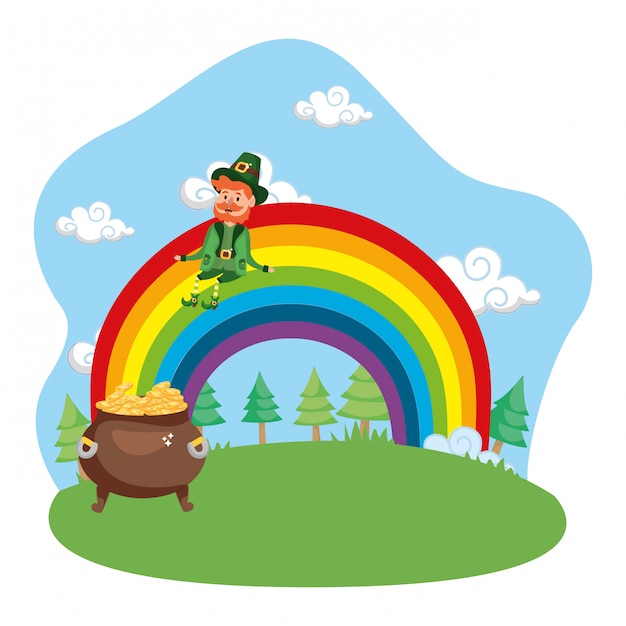 leprechaun gold rainbow