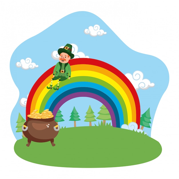 leprechaun gold rainbow