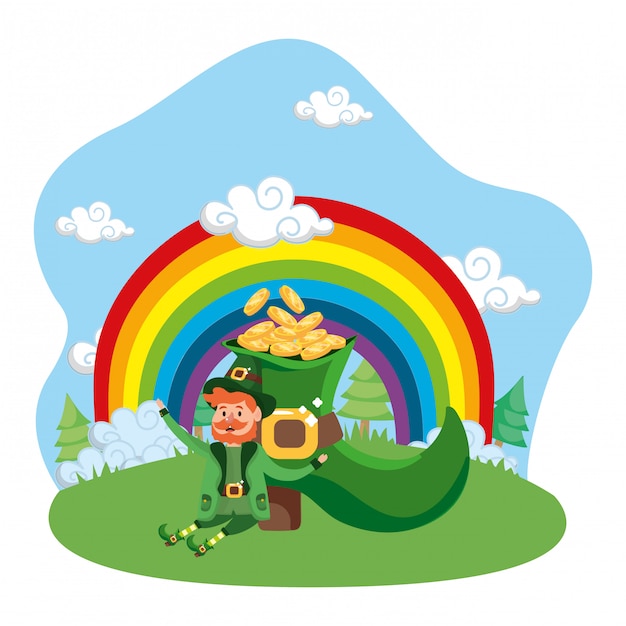 leprechaun gold rainbow