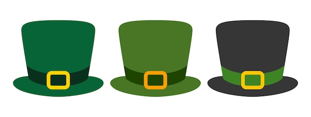 Leprechaun Hat in flat style isolated