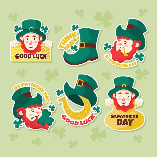 Leprechaun Sticker Set