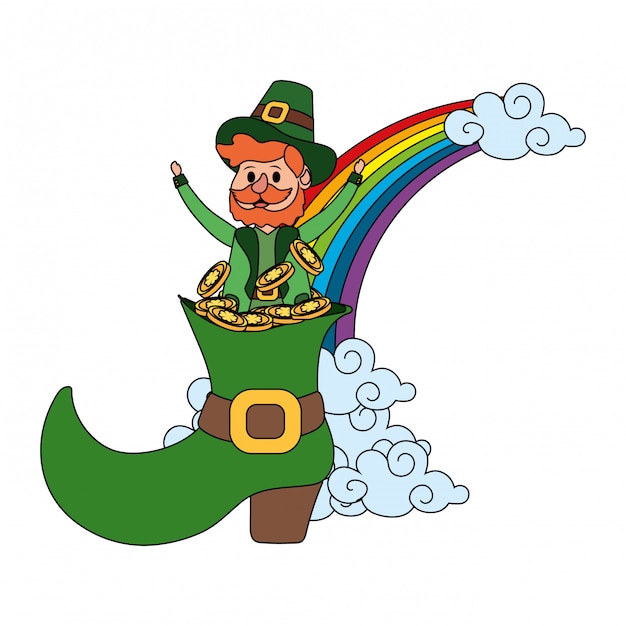 leprechaun with big boot