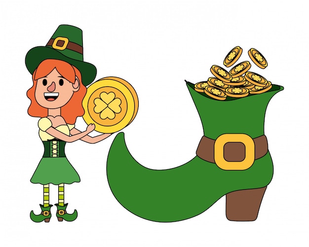 leprechaun with big boot