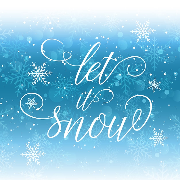 Let it snow background