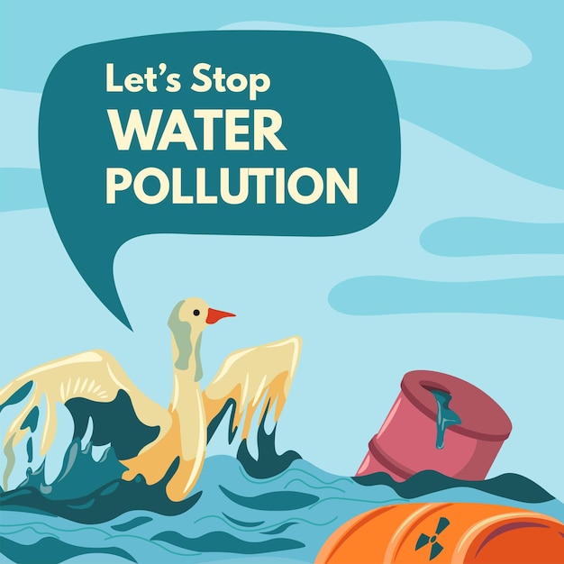 Lets stop water pollution save oceans and seas