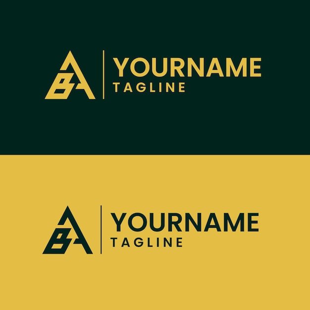 Letter AB Logo Design Template