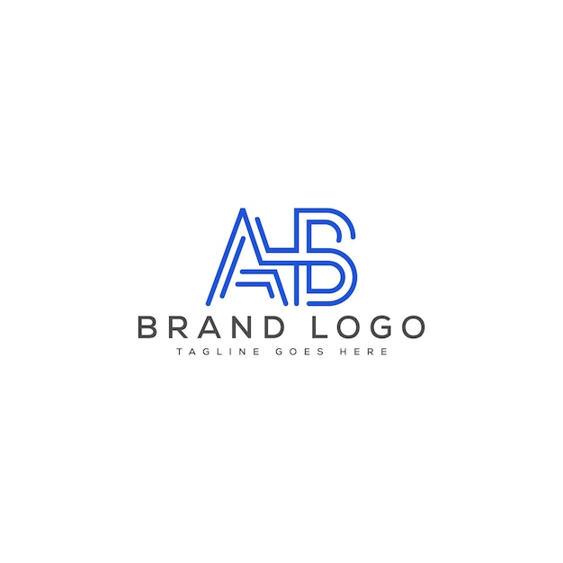 Vector letter ab logo design vector template design for brand