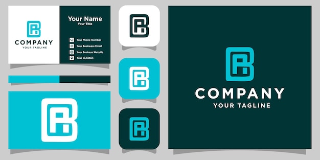 Letter AB modern logo design AB logo be used for your brand identity or etc Premium Vector